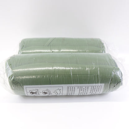 Outdoor Seat/Back Chair Cushion Tufted Pillow- Set of 2 (Dark Green) - New