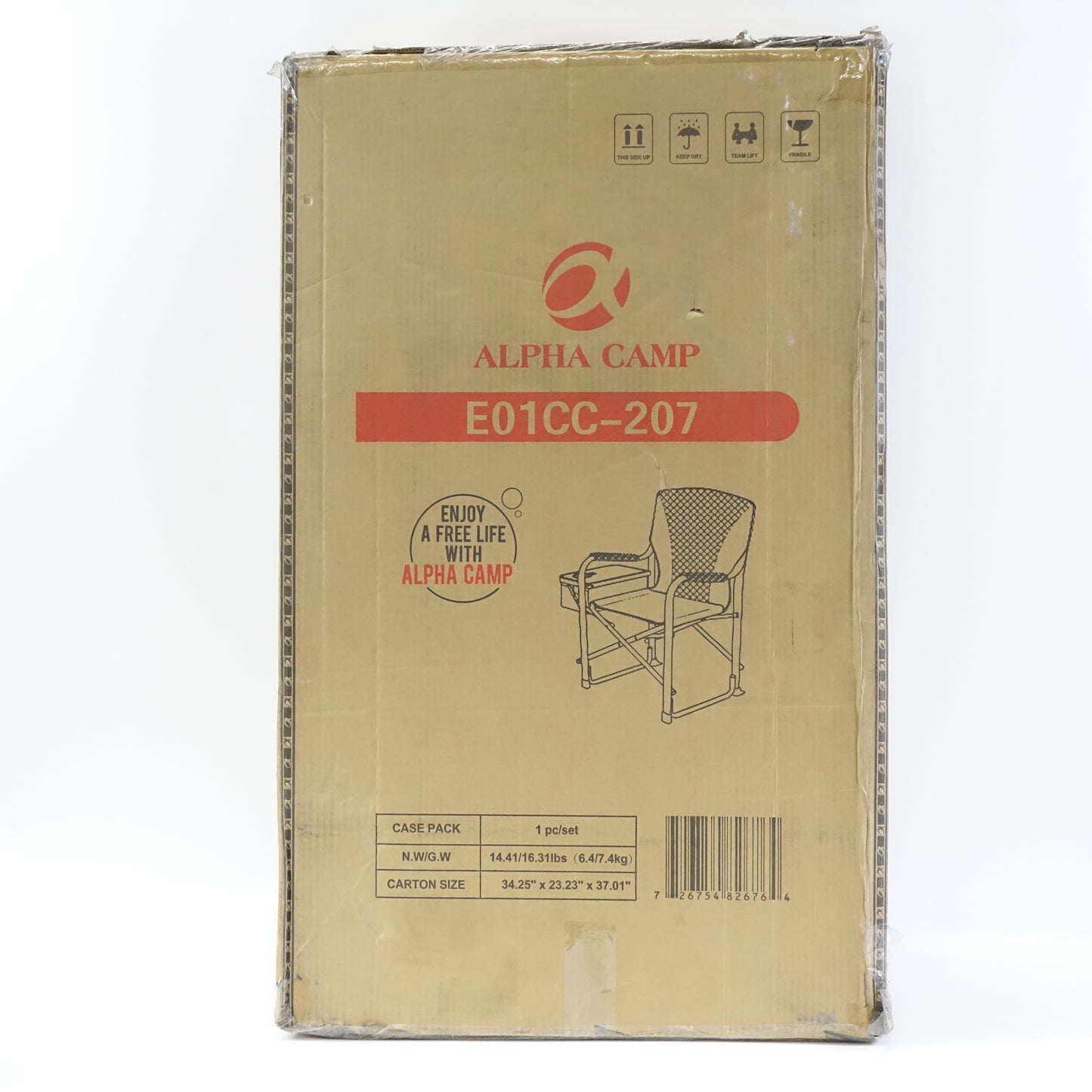 Camping World Oversized Camping Folding Director Chair Heavy Duty Supports- Blue