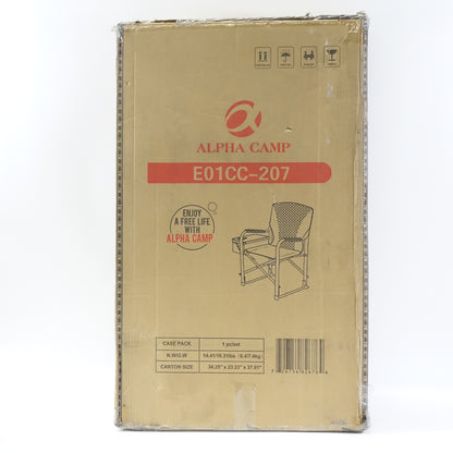 Camping World Oversized Camping Folding Director Chair Heavy Duty Supports- Blue