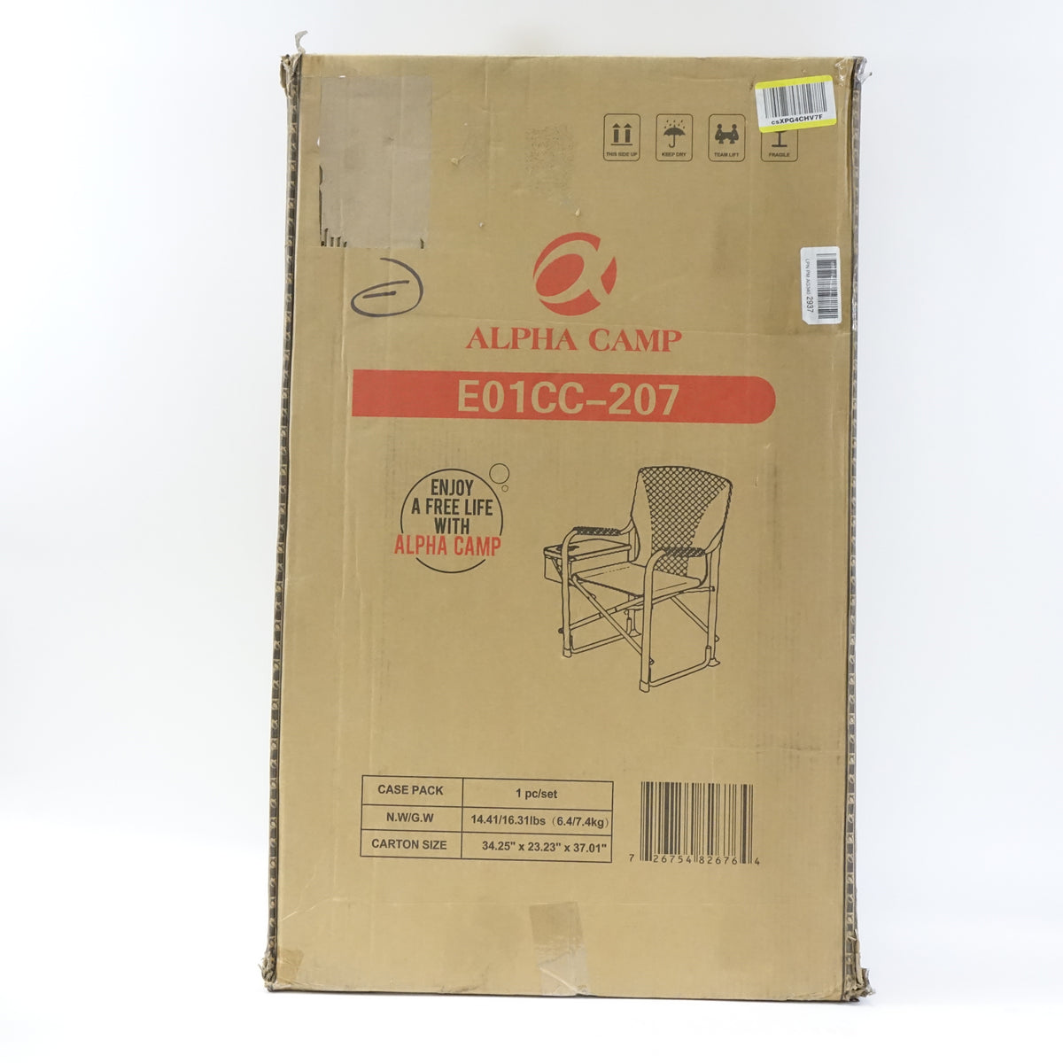 Camping World Oversized Camping Folding Director Chair Heavy Duty Supports- Blue