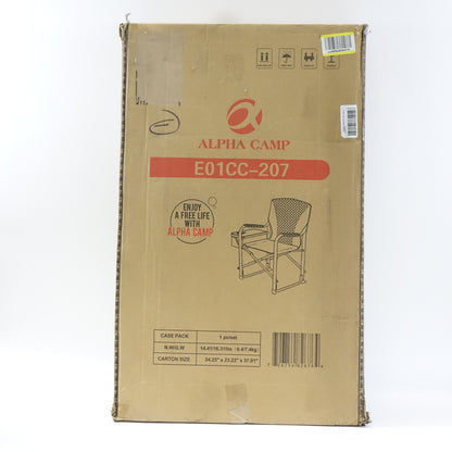 Camping World Oversized Camping Folding Director Chair Heavy Duty Supports- Blue
