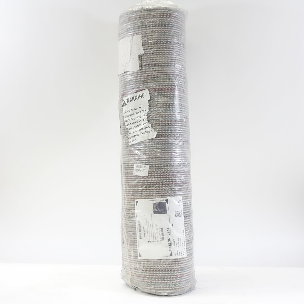 Super Area Rugs Solid Soft Modern Shaggy Rug, Charcoal Gray, 2' 7" x 8' Runner