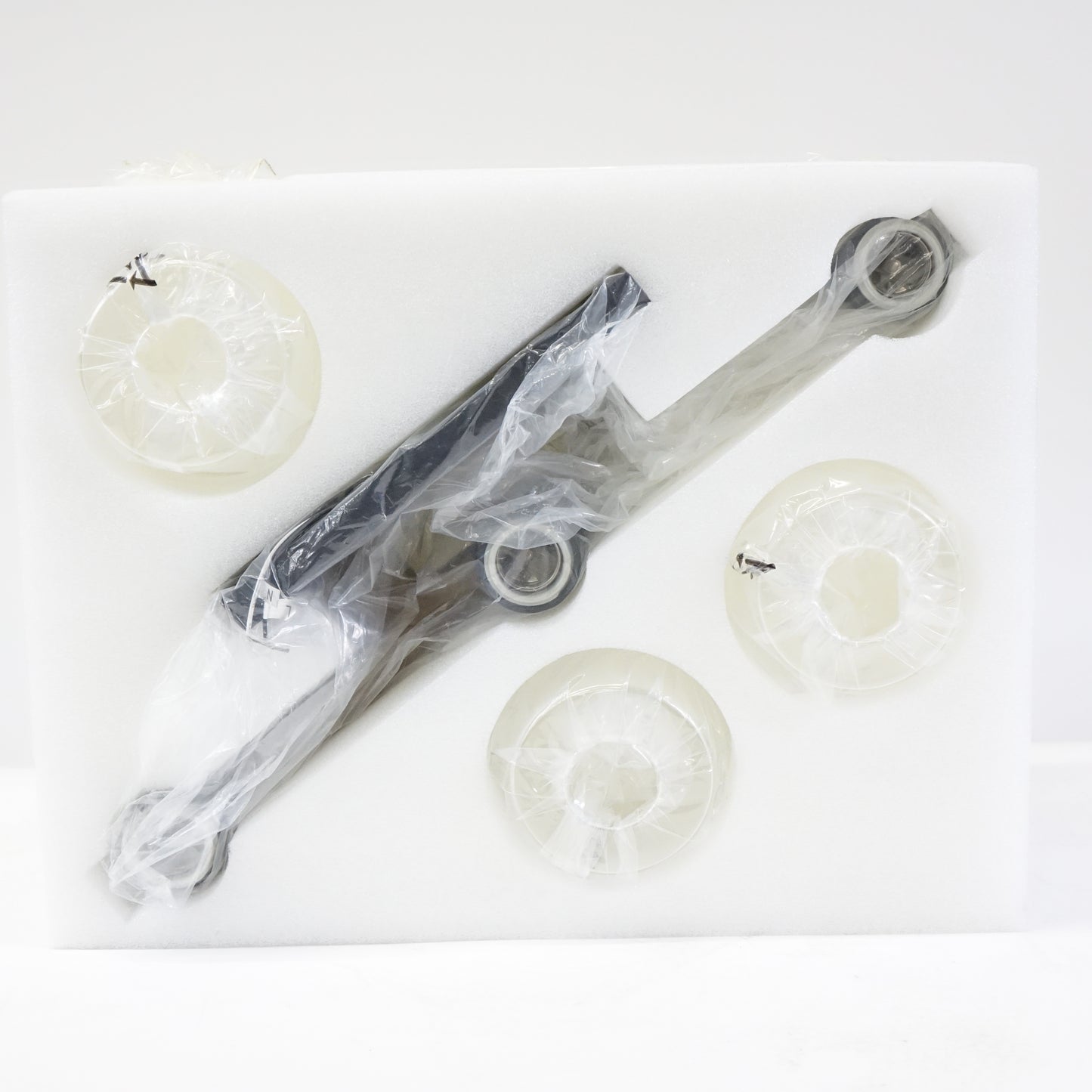Fabulis Farmhouse Bathroom, 3-Light Rustic Wood Light Clear Glass - Open Box