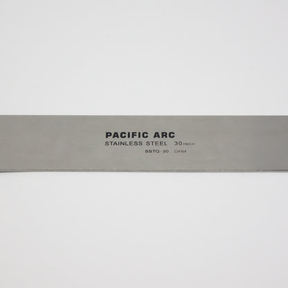 Pacific Arc 30 Inch T Square, Traditional Stainless Steel Plain