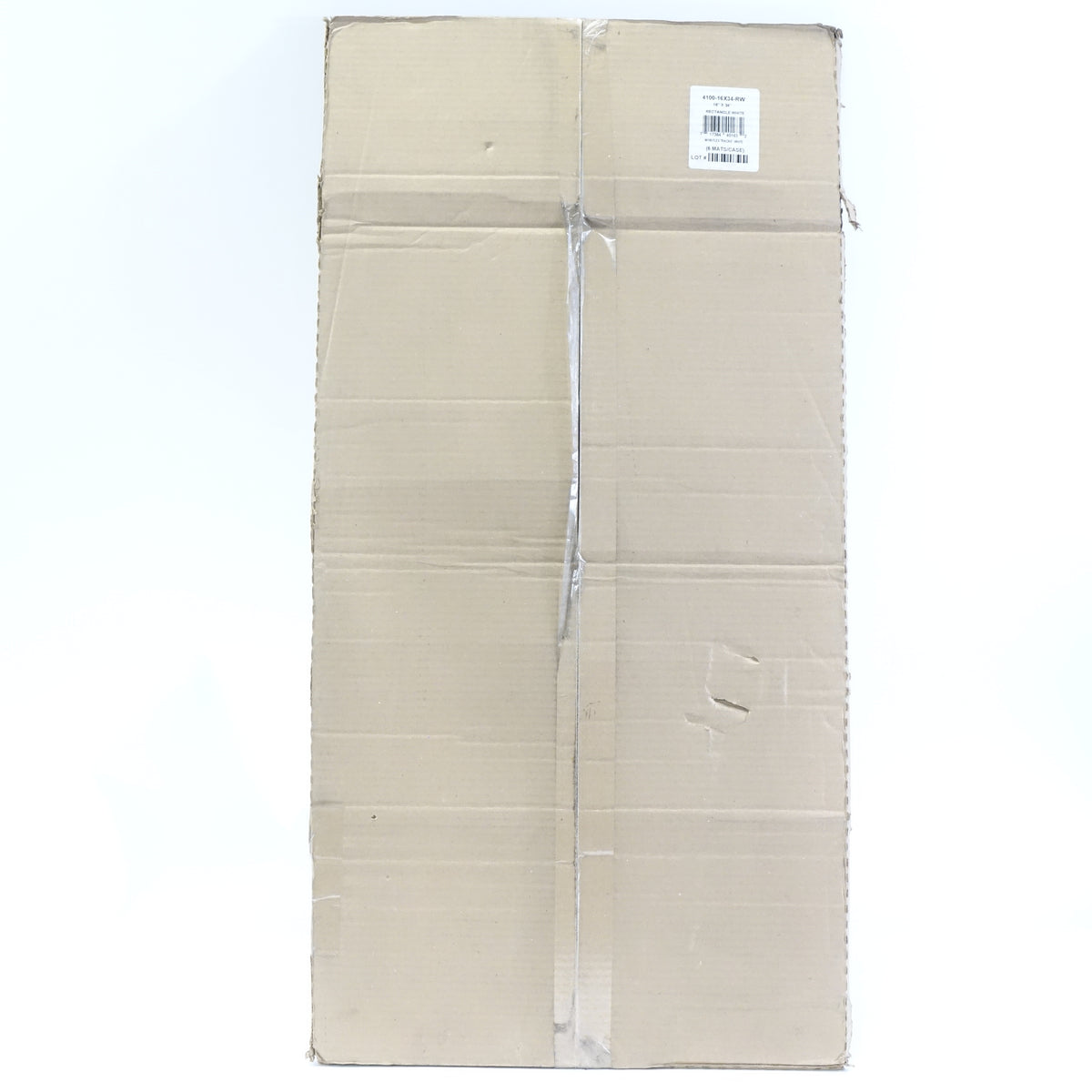 Jessup 4100-16 by 34-RW Flex Track Non Slip 16" x 34" White Safety Bath Mats 6pk