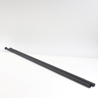 ASHLEYRIVER Curtain Rods Indoor/Outdoor Window Curtain Rod,Black 84"-120"