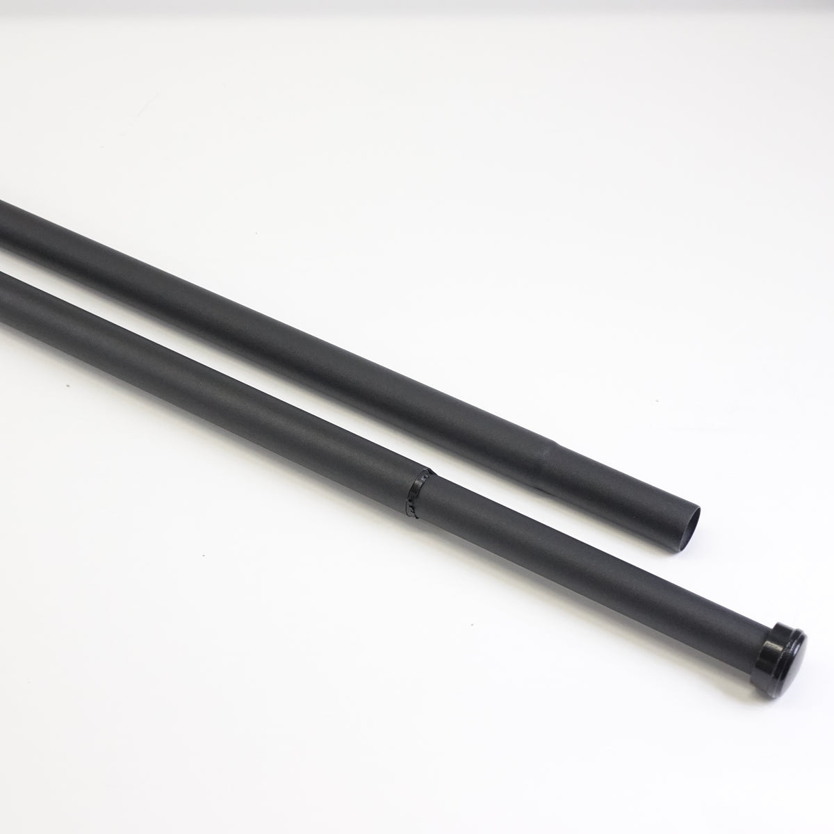 ASHLEYRIVER Curtain Rods Indoor/Outdoor Window Curtain Rod,Black 84"-120"