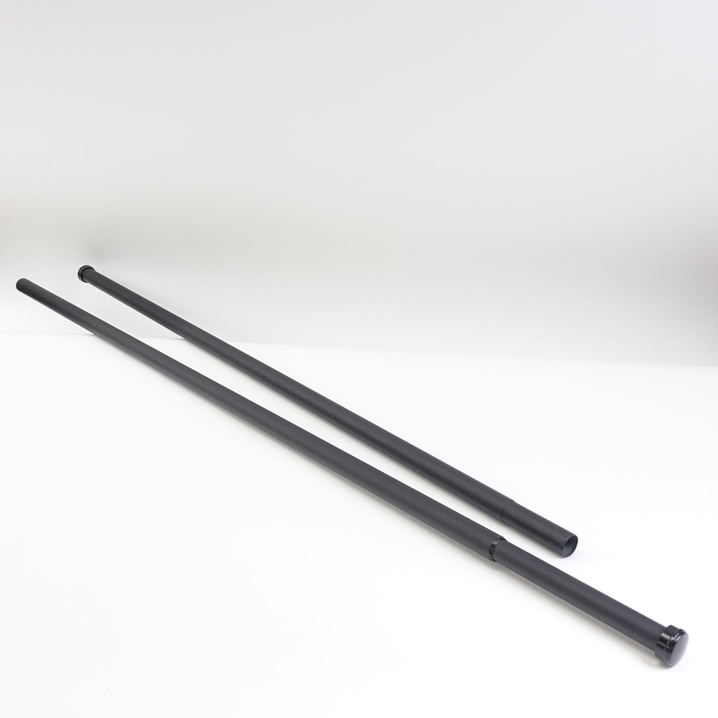 ASHLEYRIVER Curtain Rods Indoor/Outdoor Window Curtain Rod,Black 84"-120"
