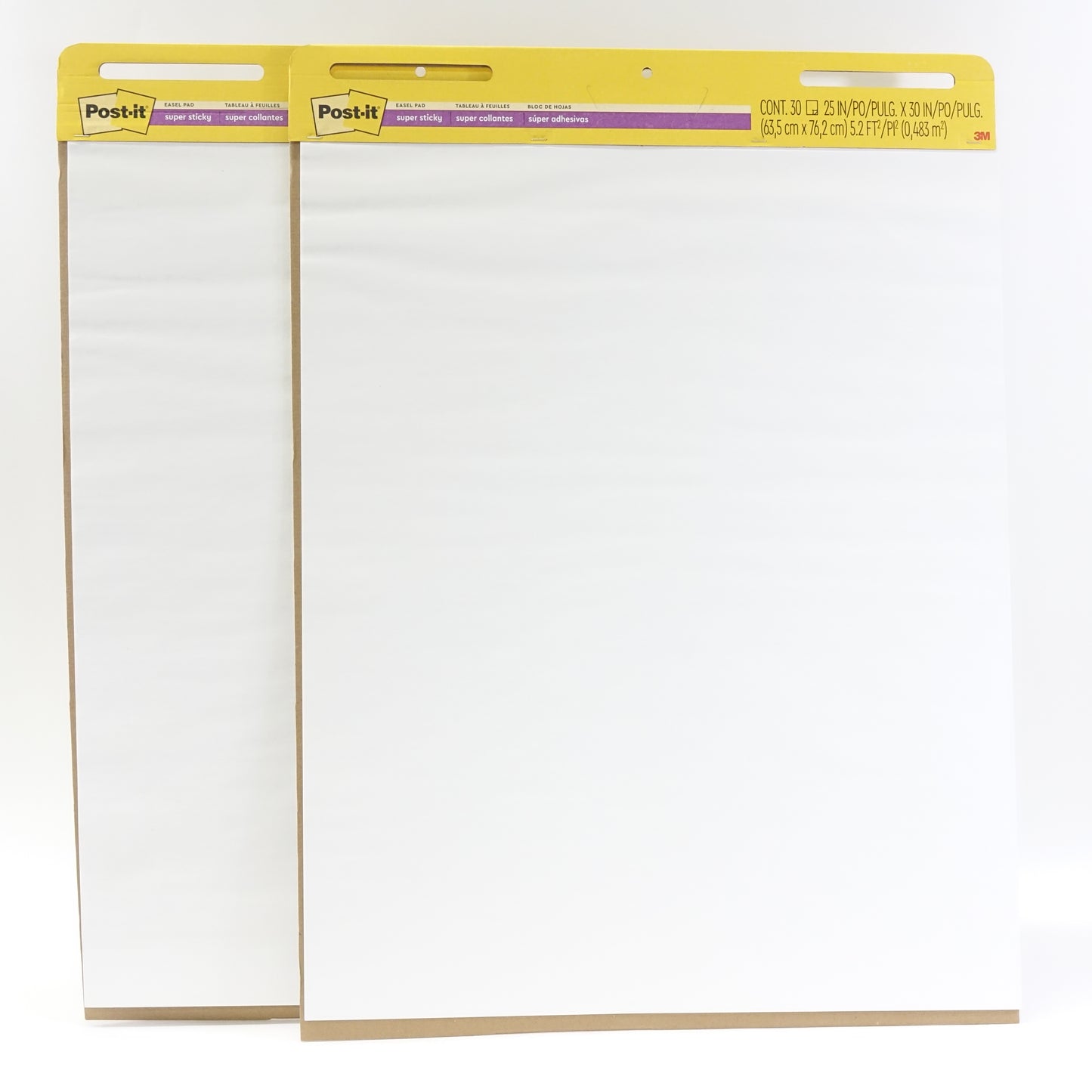 Post-it Super Sticky Easel Pad 25 in x 30 in White 30 Sheets-2 Pad Pack