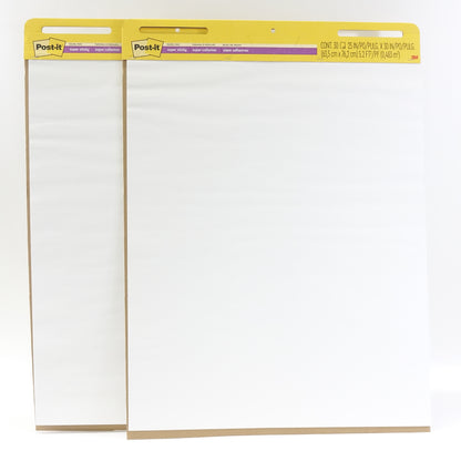 Post-it Super Sticky Easel Pad 25 in x 30 in White 30 Sheets-2 Pad Pack
