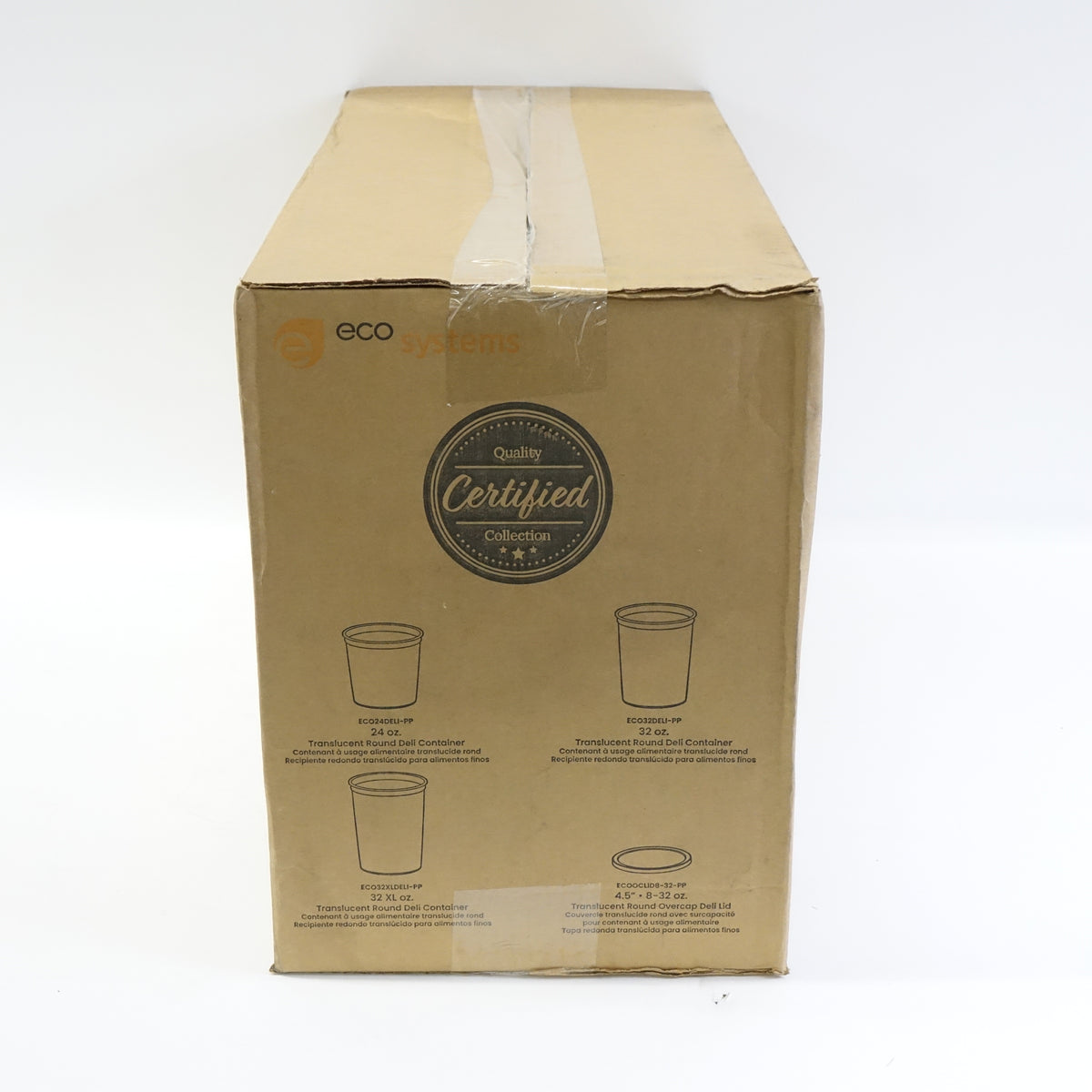 Deli Container Lids Clear Fits 8/12/16/24/32 Oz Deli Containers 500 Per Case