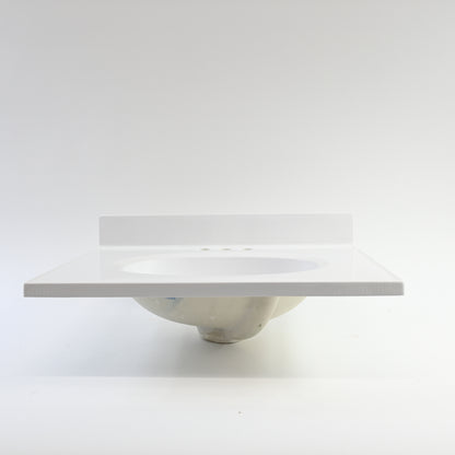 Design House 25 x 19 in. Marble Vanity Top in Solid White