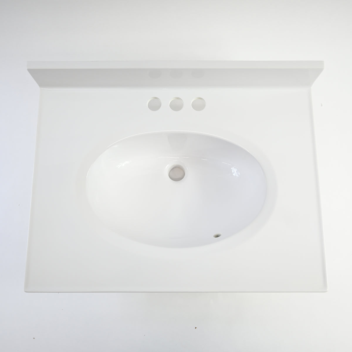Design House 25 x 19 in. Marble Vanity Top in Solid White