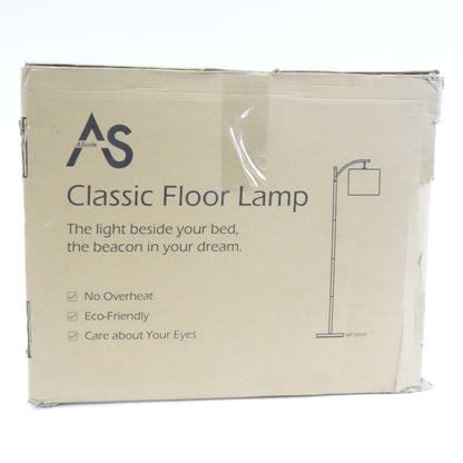 Allesin LED Modern Floor Lamp with Adjustable Lamp Head, Remote Control-Gold