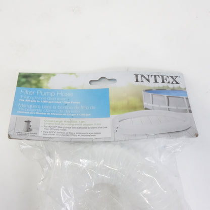 Intex 1.25" Diameter Pool Pump Replacement Hose, 59" Long - 2 Pack, White