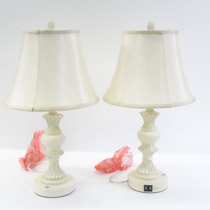 Table Lamps for Bedroom Set of 2, 3 Way Dimmable Touch Lamps, Cream