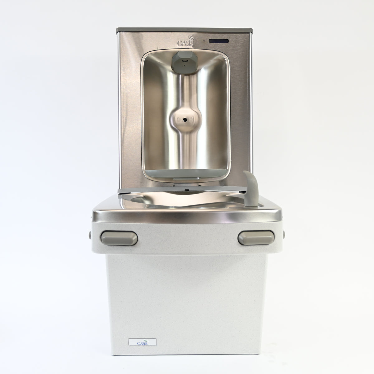 Oasis Versacooler II Greystone Drinking Fountain with Contactless Bottle Filler