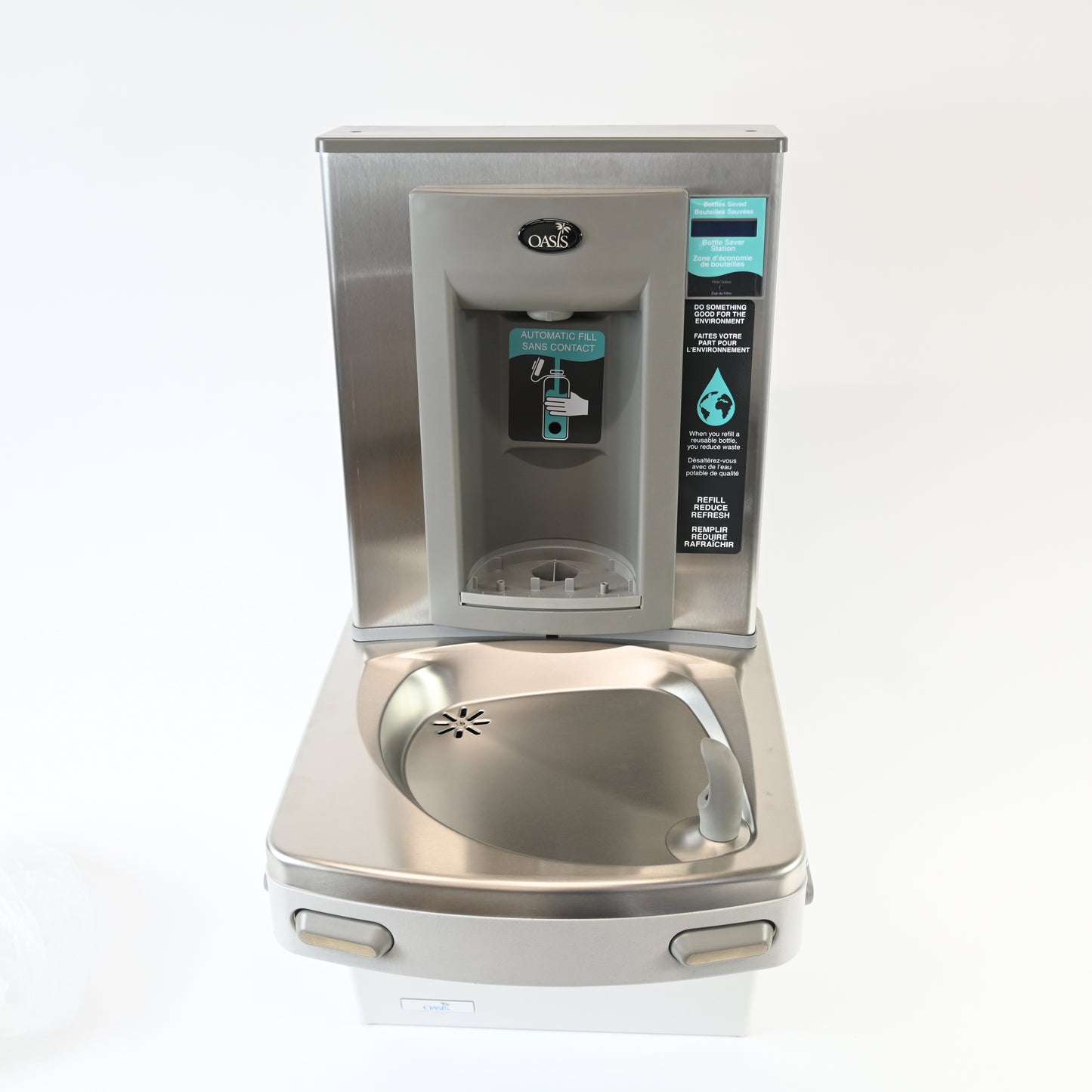VersaCooler® II Barrier Free Water Cooler with Bottle Filler in Greystone