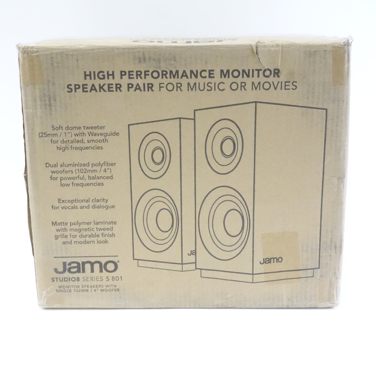 Jamo Studio Series S801 Bookshelf Speakers (Black)