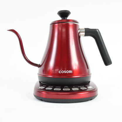 COSORI Smart Gooseneck Kettle Electric for Pour-Over Stainless Steel 0.8L Red