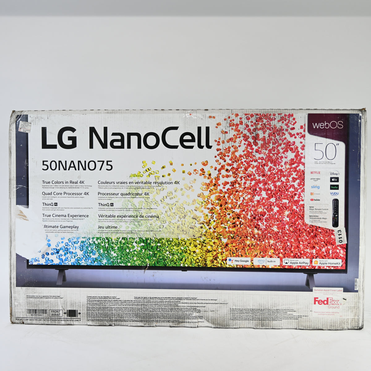 LG NANO75 50" 4K Smart NanoCell TV
