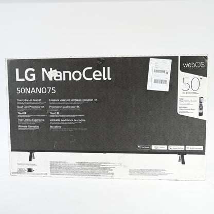 LG NANO75 50" 4K Smart NanoCell TV