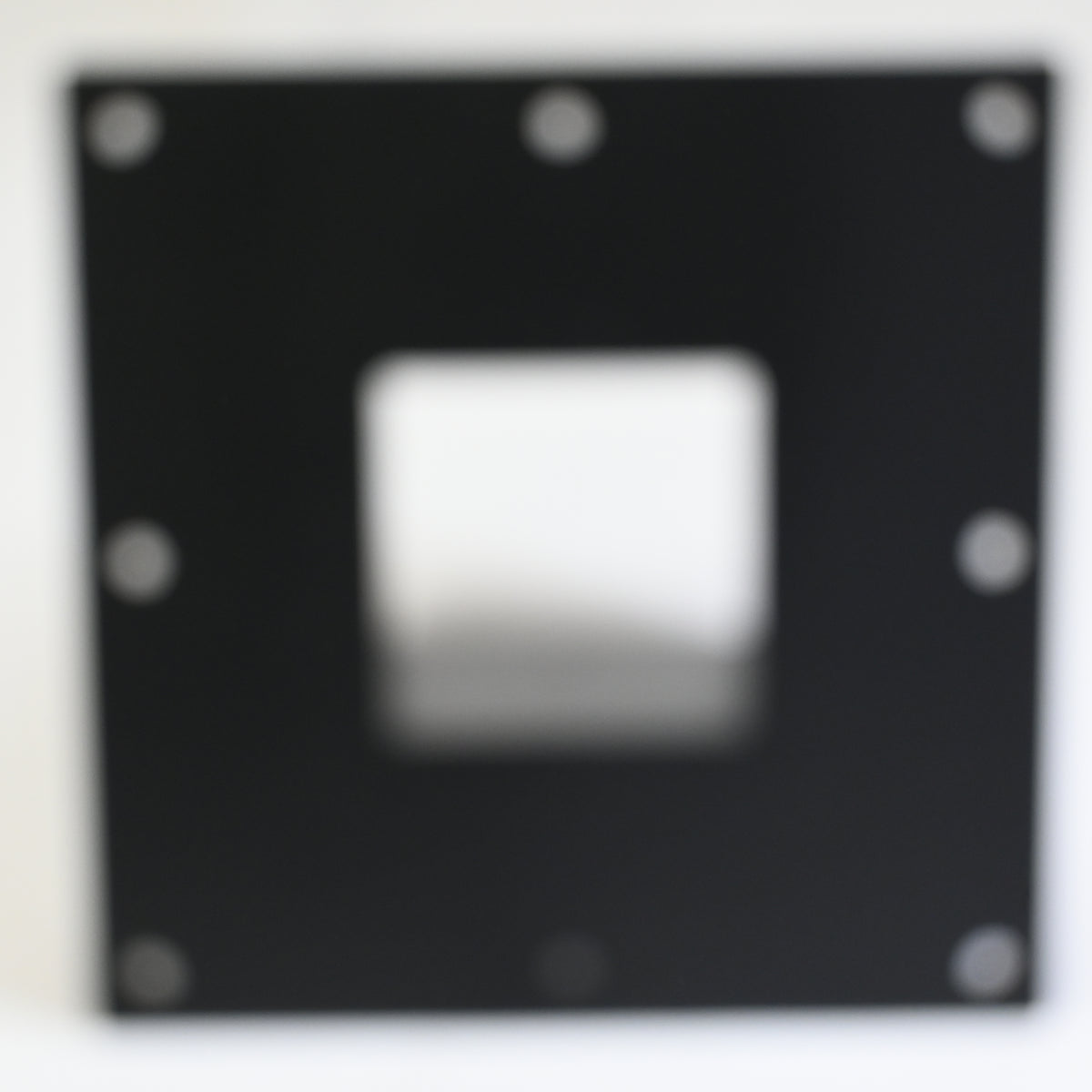 Surface Mount Base Plate 4 x 4 Post Base, Coated Steel, Black