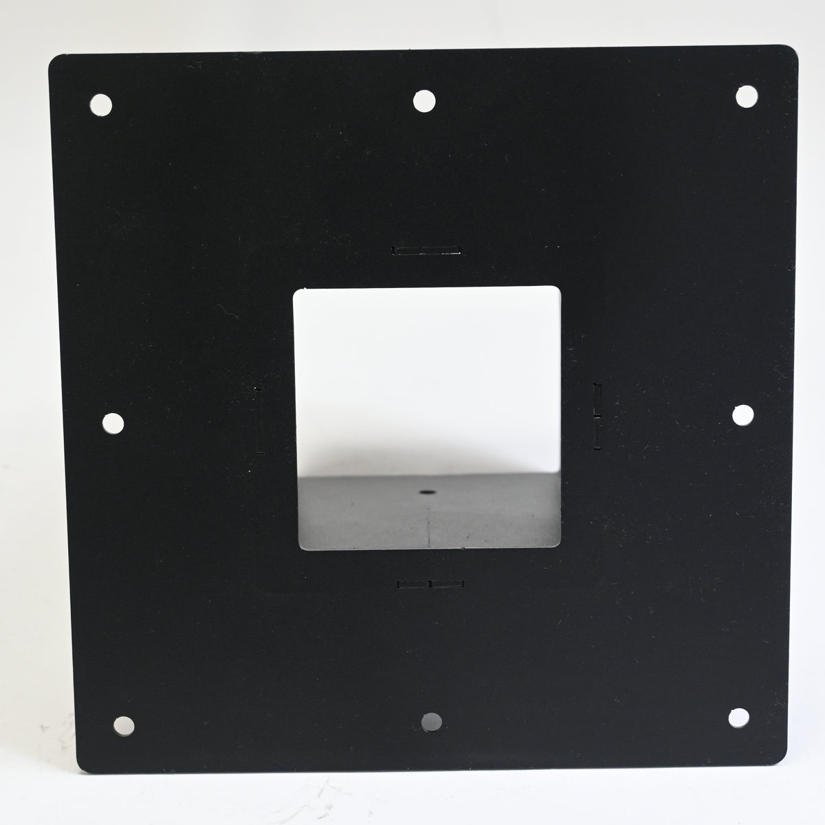 Surface Mount Base Plate 4 x 4 Post Base, Coated Steel, Black