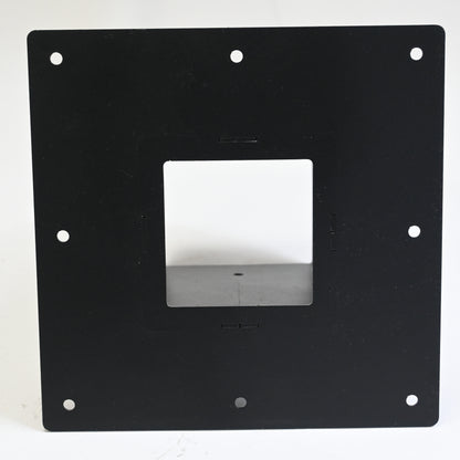Surface Mount Base Plate 4 x 4 Post Base, Coated Steel, Black