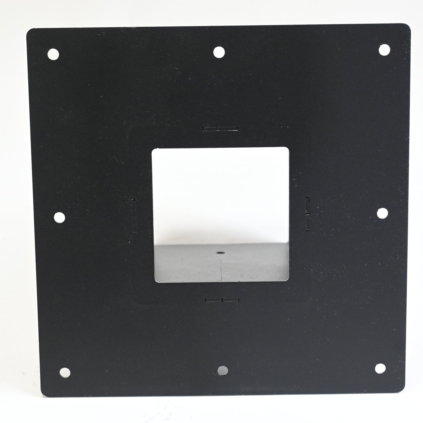 Surface Mount Base Plate 4 x 4 Post Base, Coated Steel, Black