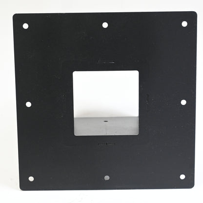 Surface Mount Base Plate 4 x 4 Post Base, Coated Steel, Black