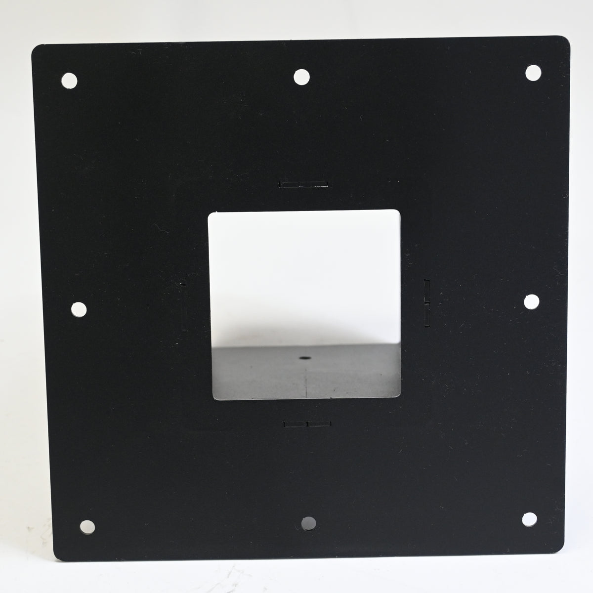 Surface Mount Base Plate 4 x 4 Post Base, Coated Steel, Black