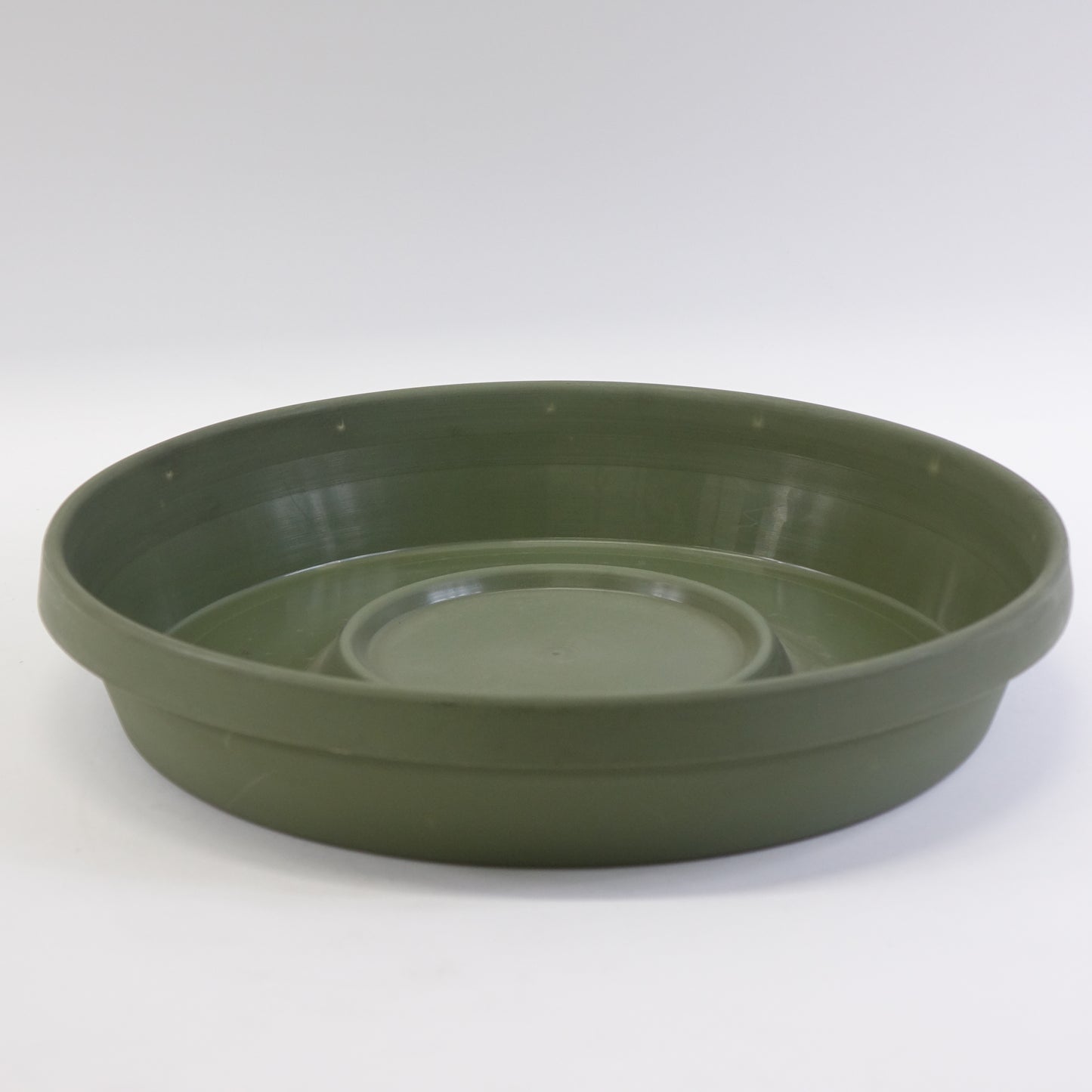 Bloem Terra Resin Saucer Tray: 12.75" Bottom Width Fits 16" Pots- Green - New