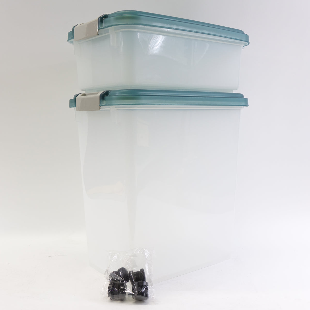 IRIS USA 30 lbs & 11 lbs Combo Airtight Dog Food Storage Container, Green