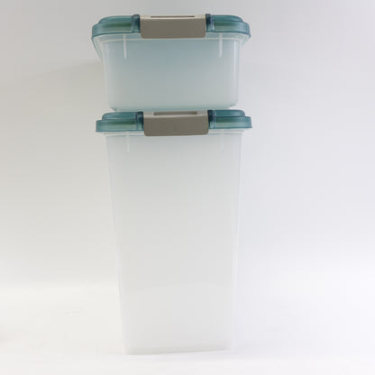 IRIS USA 30 lbs & 11 lbs Combo Airtight Dog Food Storage Container, Green