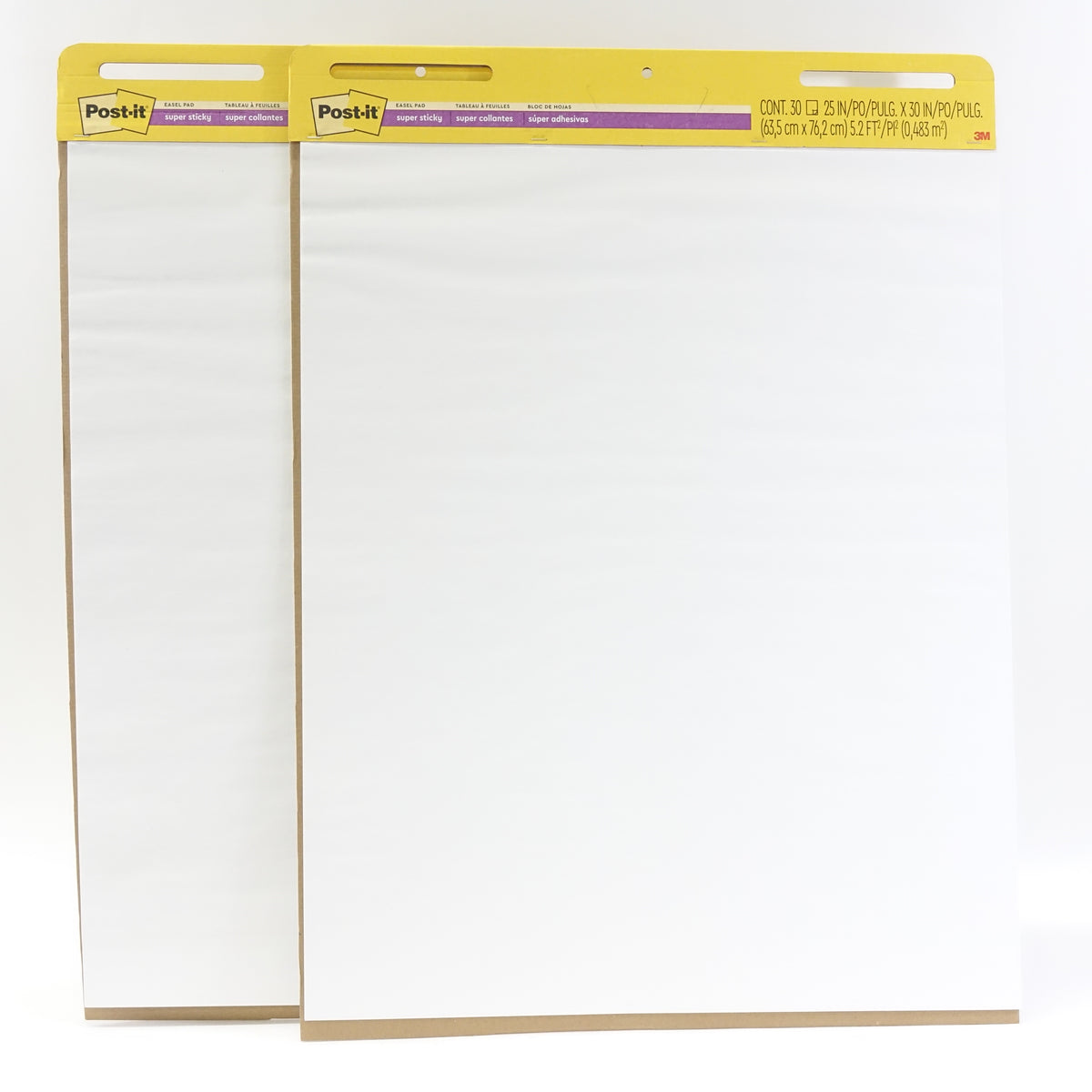 Post-it Super Sticky Easel Pad 25 in x 30 in White 30 Sheets-2 Pad Pack