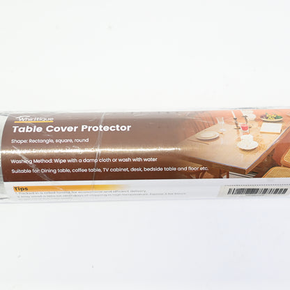 Clear Table Cover Protector, 32 x 63 Inch Table Protector for Dining Room Table