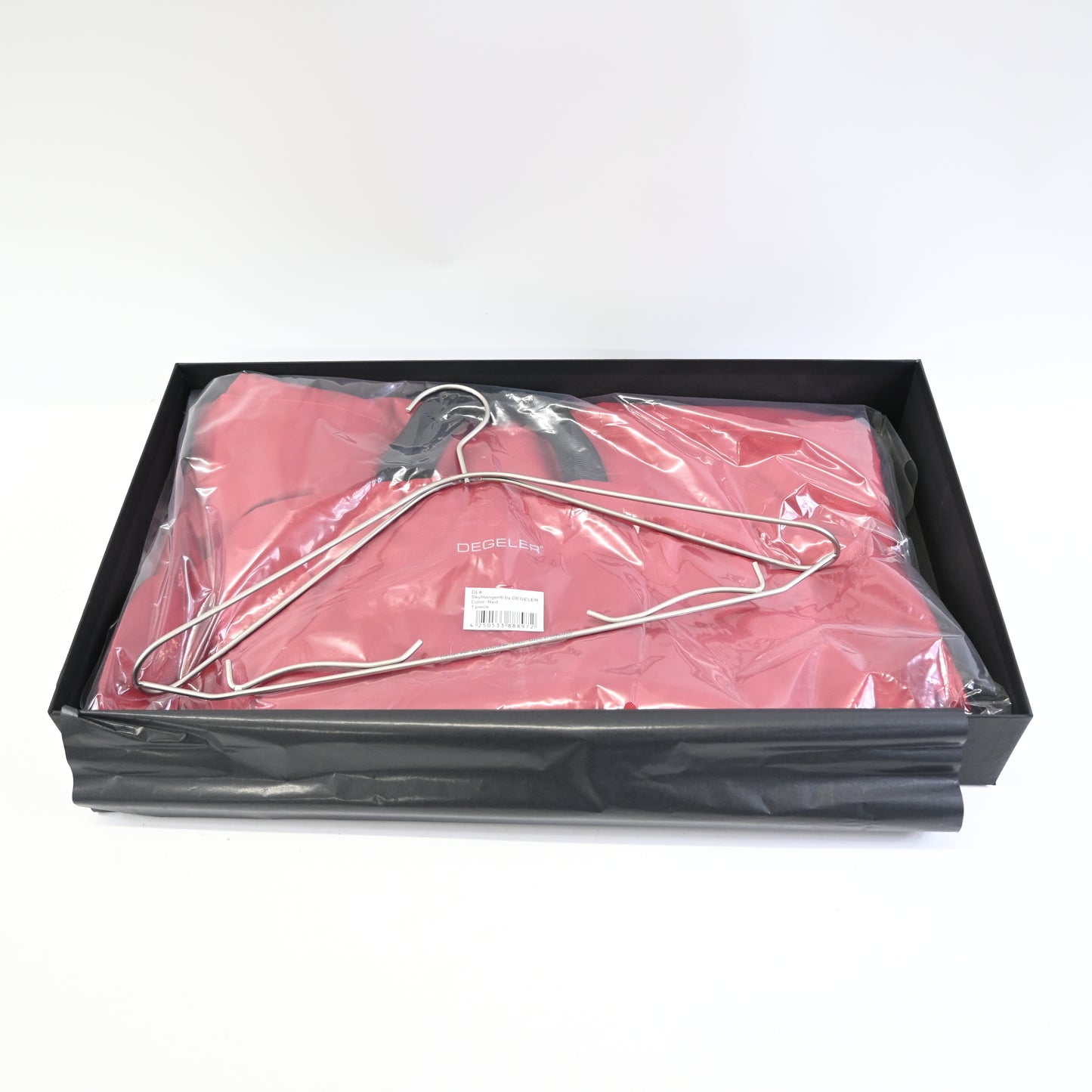 DEGELER SkyHanger Carry on Garment Bag with unique Titanium Suit Hanger Dark Red