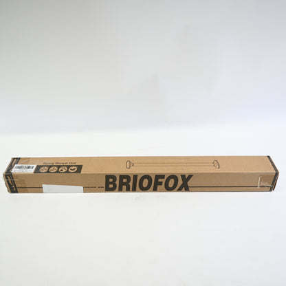 BRIOFOX Industrial Shower Curtain Rod Non-Slip 27-43"- Matte Bronze - Open Box