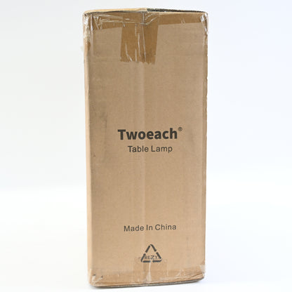 Twoeach Rustic Farmhouse Touch Table Lamp Set of 2, USB Ports-  AMZ-T1075BK-TU