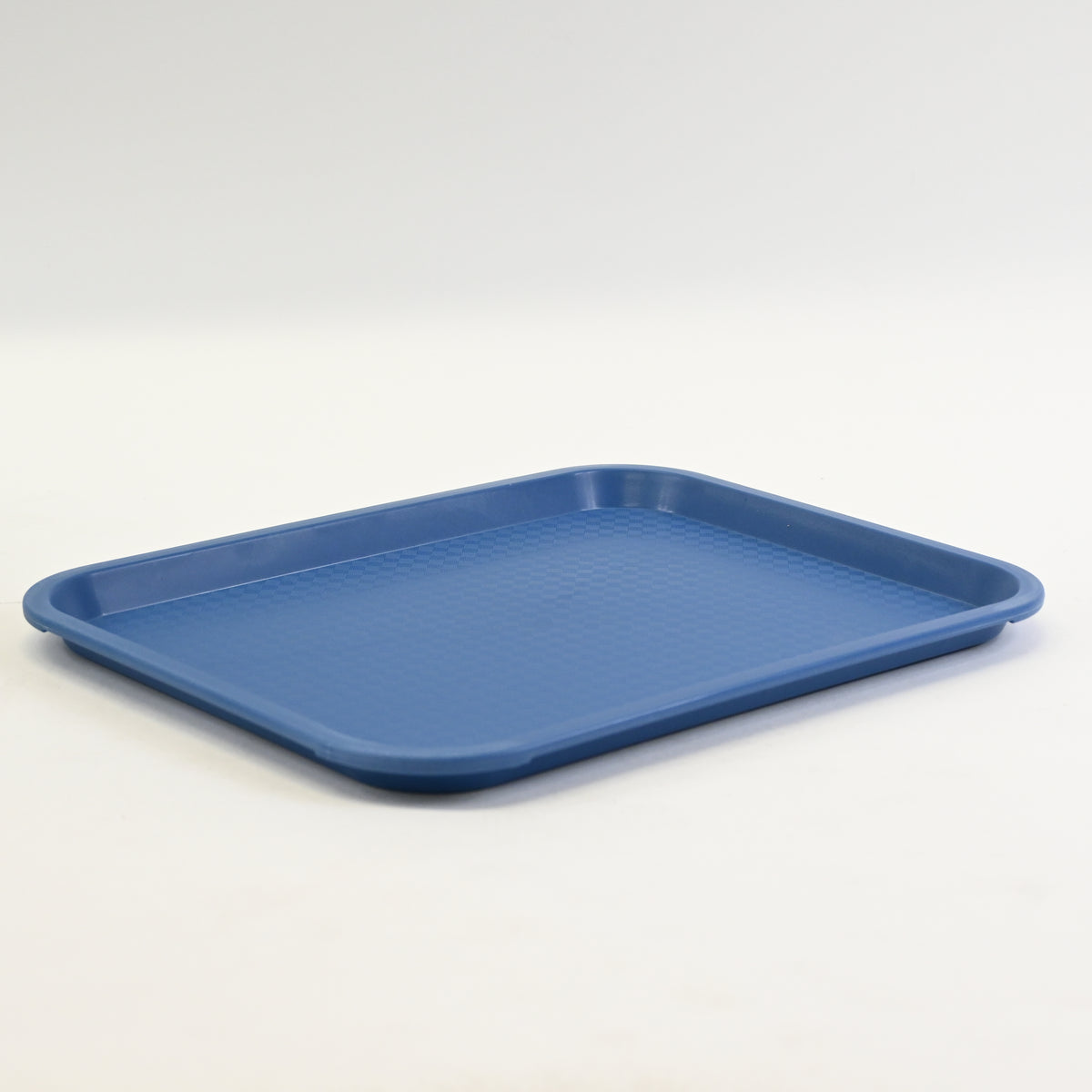 20 pc Plastic Blue Food Service Trays, Small 13.78" x 10.63" - Open Box