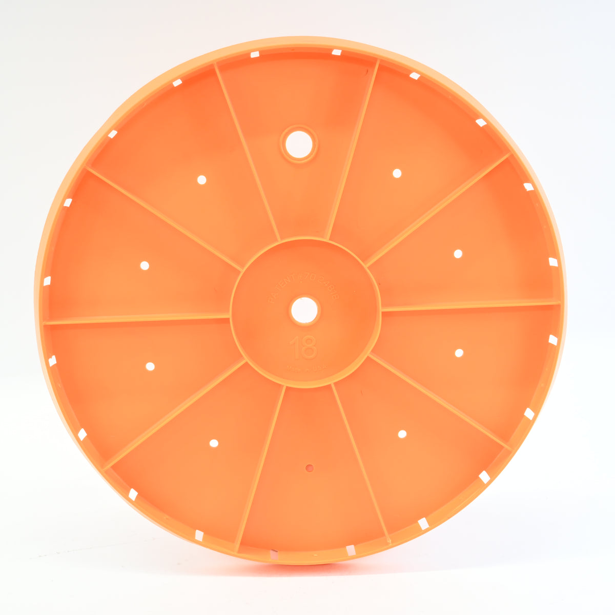 Bloem Ups-A-Daisy Round Planter Insert 18" Durable Resin Disk-Orange