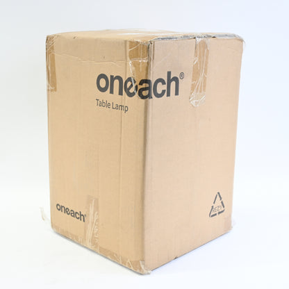 Oneach 19.5” Black Table Lamps with White Linen Shade Set of 2