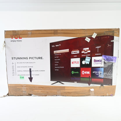TCL 55" Class 4-Series 4K UHD HDR Smart Roku TV – 55S435, 2021 Model