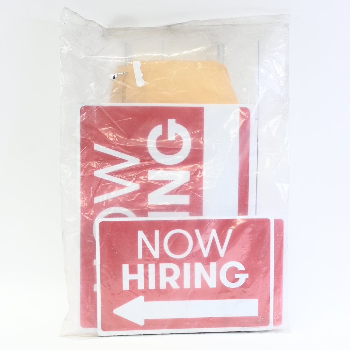Now Hiring Sign for Business - Help Wanted - 5 Pack - (1) 18"x24"& (4) 12"x18"