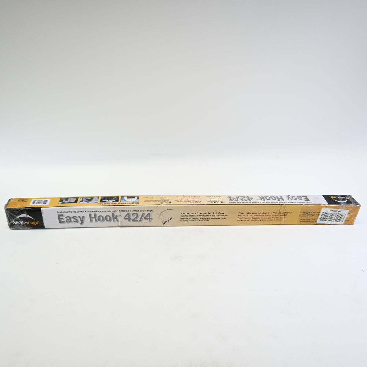 ShelterLogic 4-Piece Easy Hook Anchor Kit 4 Cable Clamps and Driving Rod, 42"
