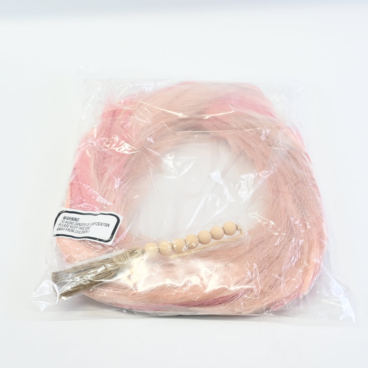 Fall Pampas Grass Wreath- 27'' Large Modern -Made from Lightweight Silk (Pink)