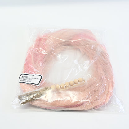 Fall Pampas Grass Wreath- 27'' Large Modern -Made from Lightweight Silk (Pink)