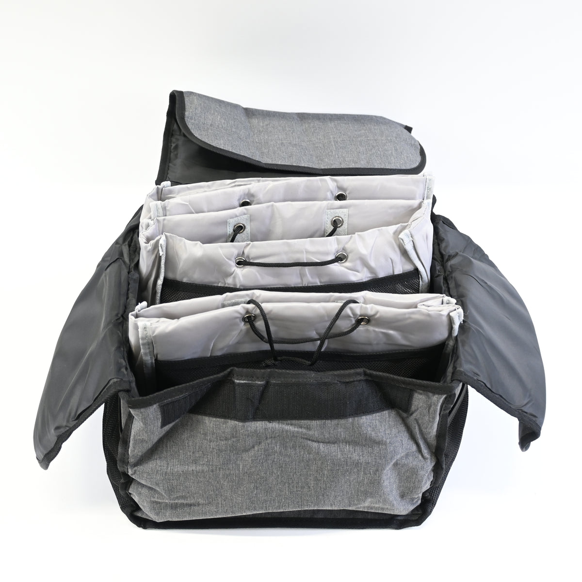 Drink Carrier for Food Delivery Bag, Cup Carrier Tote (9 Cups, Dark Grey)