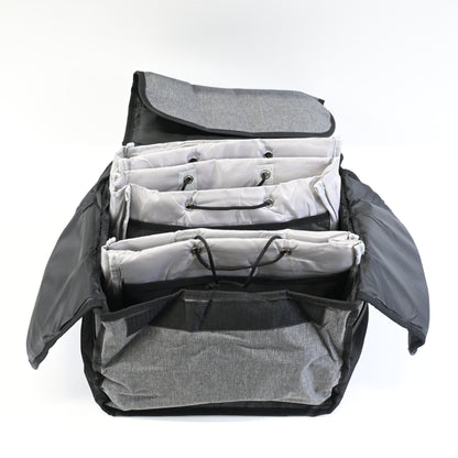 Drink Carrier for Food Delivery Bag, Cup Carrier Tote (9 Cups, Dark Grey)